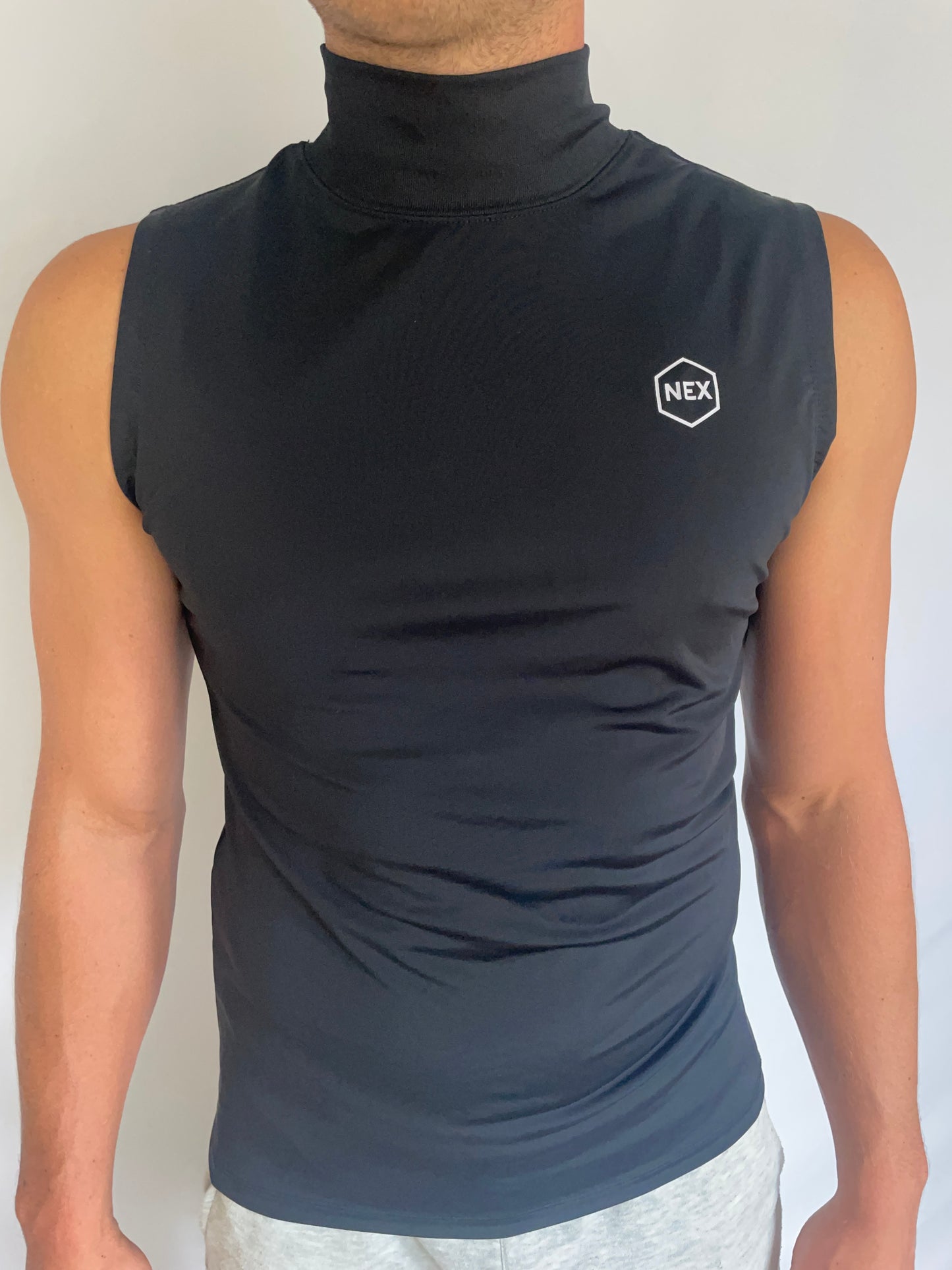 NEX Sleeveless Turtleneck Black