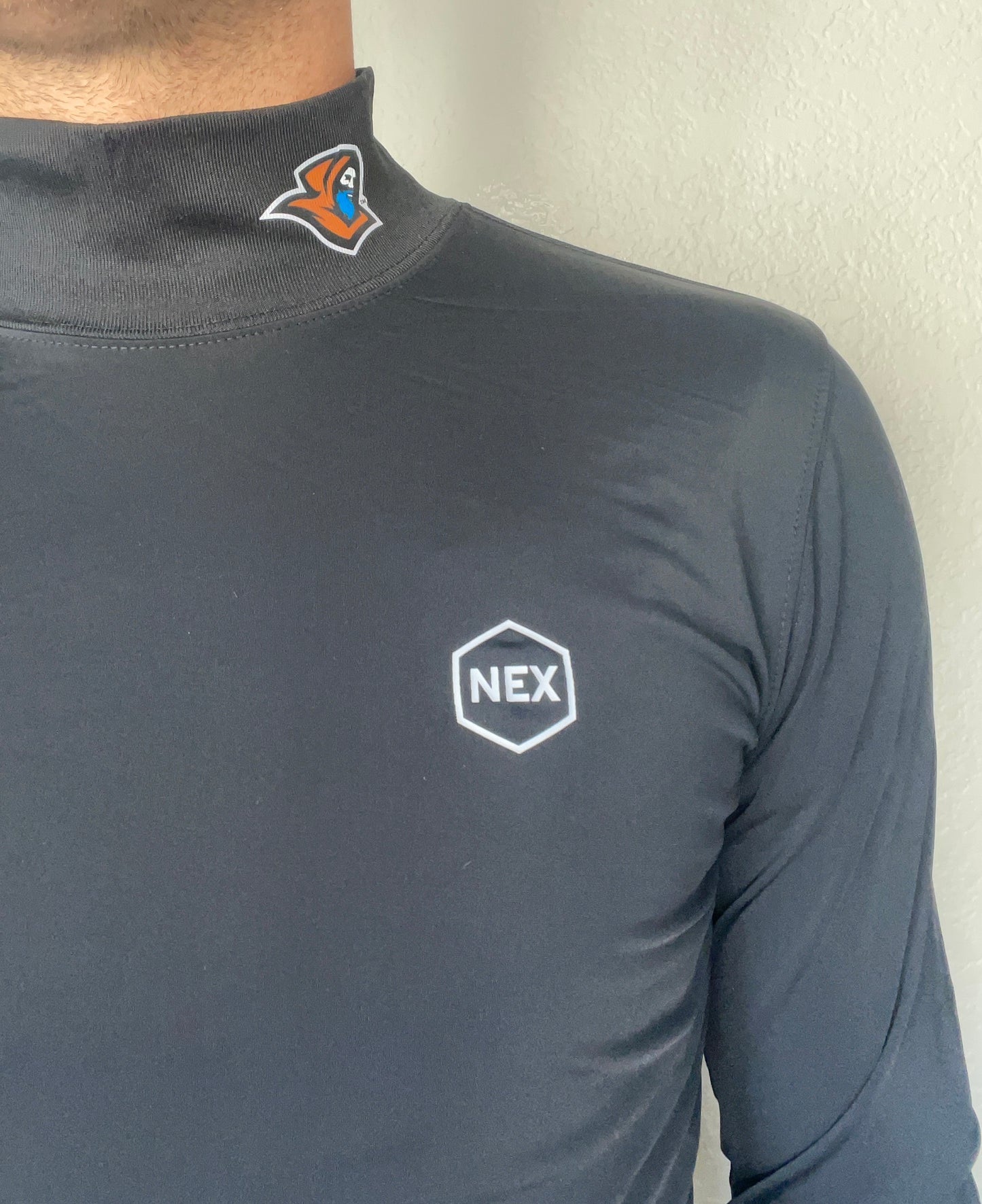 Custom NEX black turtleneck